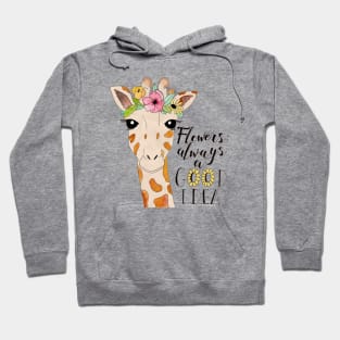 Flower Crown Giraffe Hoodie